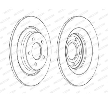 Brzdový kotouč FERODO DDF1547C