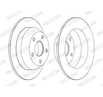 Brzdový kotouč FERODO DDF1553C
