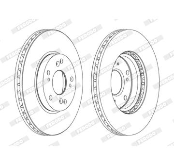 Brzdový kotouč FERODO DDF1557C