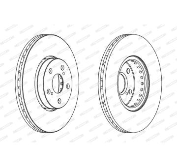 Brzdový kotouč FERODO DDF1575C