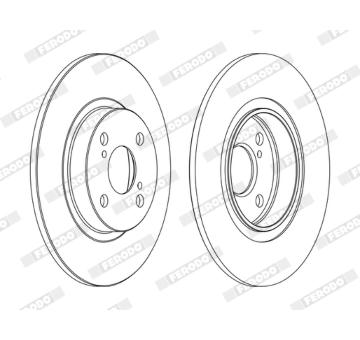 Brzdový kotouč FERODO DDF1576C