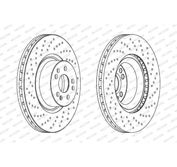Brzdový kotouč FERODO DDF1586C-1
