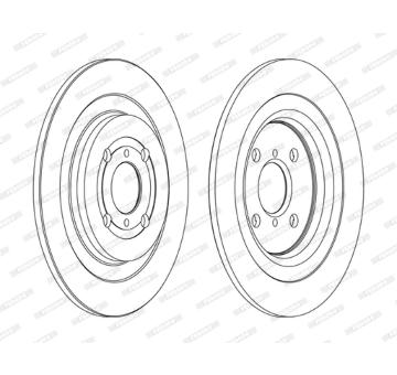 Brzdový kotouč FERODO DDF1588C