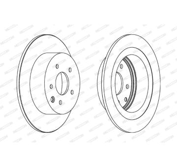 Brzdový kotouč FERODO DDF1590C