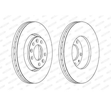 Brzdový kotouč FERODO DDF1601C