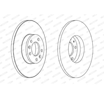 Brzdový kotouč FERODO DDF1602C
