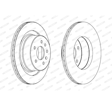 Brzdový kotouč FERODO DDF1604