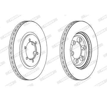 Brzdový kotouč FERODO DDF1605