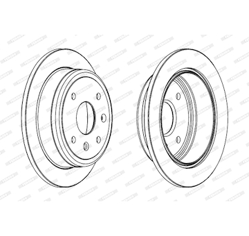 Brzdový kotouč FERODO DDF1606C