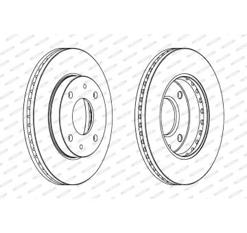 Brzdový kotouč FERODO DDF1614
