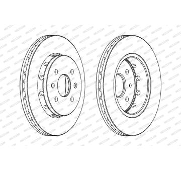 Brzdový kotouč FERODO DDF1628