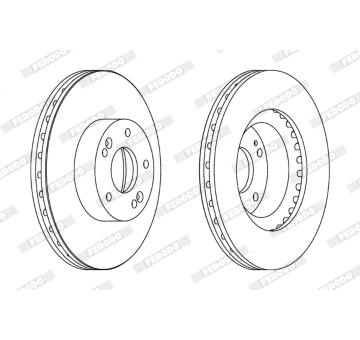 Brzdový kotouč FERODO DDF1630C
