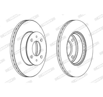 Brzdový kotouč FERODO DDF1632C