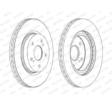 Brzdový kotouč FERODO DDF1635C