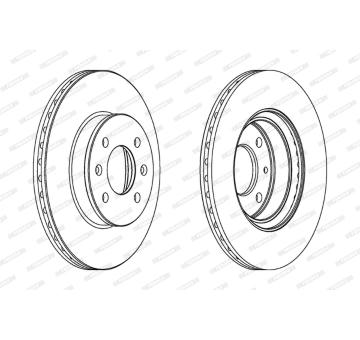 Brzdový kotouč FERODO DDF1636C