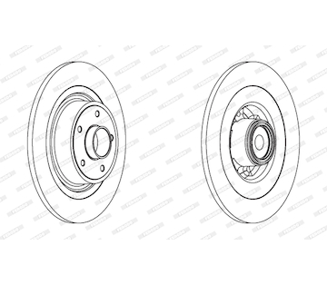 Brzdový kotouč FERODO DDF1655-1