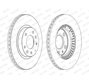Brzdový kotouč FERODO DDF1657C