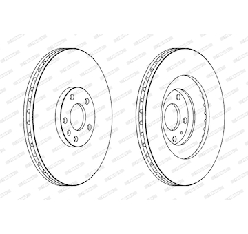 Brzdový kotouč FERODO DDF1661C-1