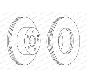 Brzdový kotouč FERODO DDF1668C