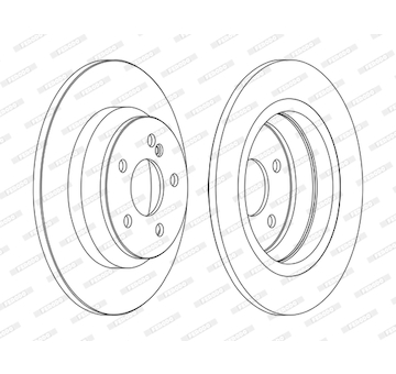 Brzdový kotouč FERODO DDF1675C