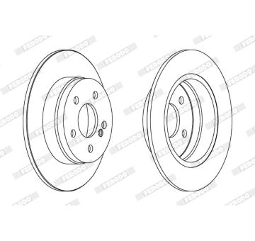 Brzdový kotouč FERODO DDF1689C