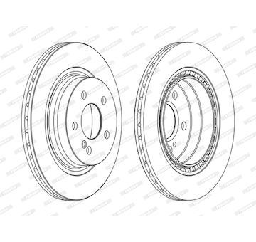 Brzdový kotouč FERODO DDF1700C