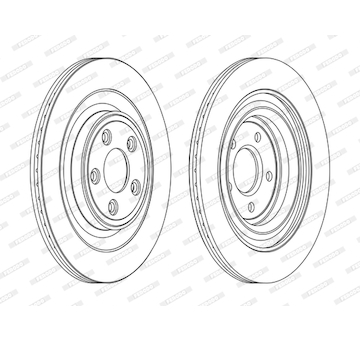 Brzdový kotouč FERODO DDF1703C