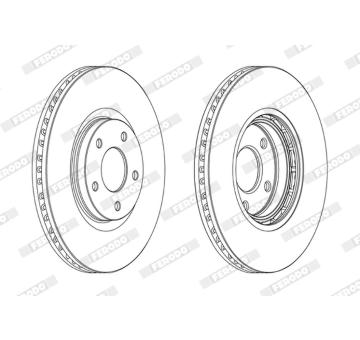 Brzdový kotouč FERODO DDF1724C