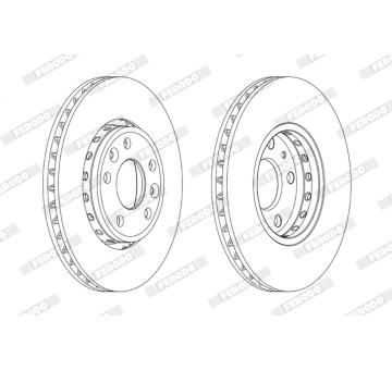 Brzdový kotouč FERODO DDF1726C