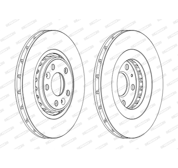 Brzdový kotouč FERODO DDF1727C