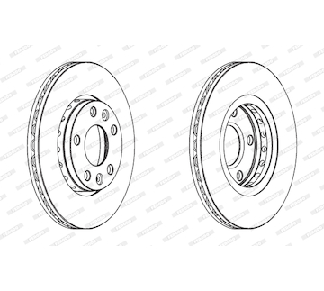 Brzdový kotouč FERODO DDF1728C