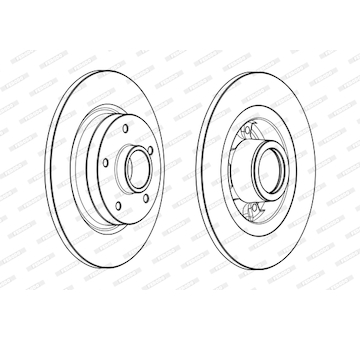 Brzdový kotouč FERODO DDF1731-1