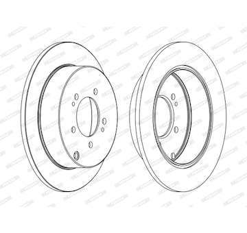 Brzdový kotouč FERODO DDF1737C