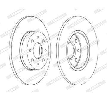 Brzdový kotouč FERODO DDF1741C