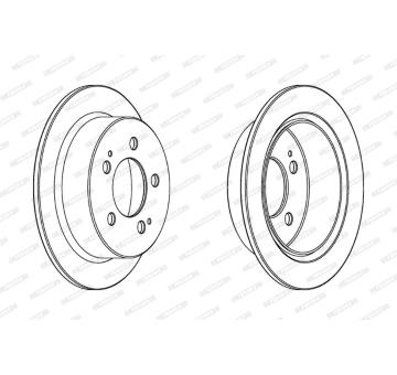Brzdový kotouč FERODO DDF1753C