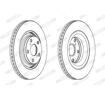 Brzdový kotouč FERODO DDF1754C