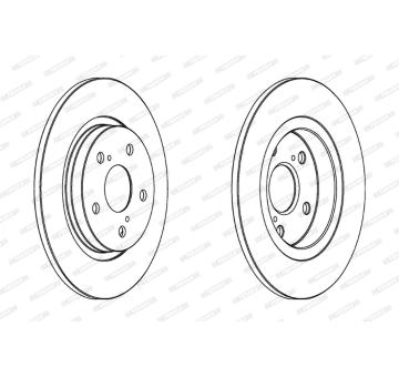 Brzdový kotouč FERODO DDF1755C