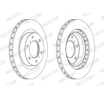 Brzdový kotouč FERODO DDF1757C