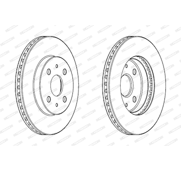 Brzdový kotouč FERODO DDF1758C