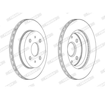 Brzdový kotouč FERODO DDF1774C