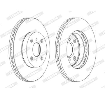 Brzdový kotouč FERODO DDF1779C