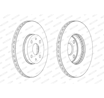 Brzdový kotouč FERODO DDF1780C