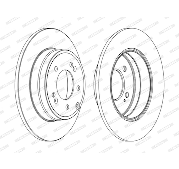 Brzdový kotouč FERODO DDF1787C