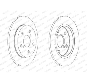 Brzdový kotouč FERODO DDF1788C