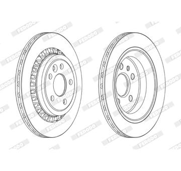 Brzdový kotouč FERODO DDF1802C