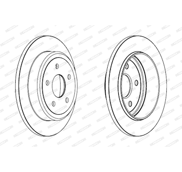 Brzdový kotouč FERODO DDF1813C