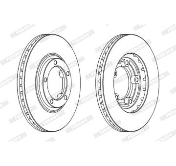 Brzdový kotouč FERODO DDF1822
