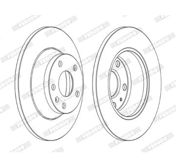 Brzdový kotouč FERODO DDF1848C