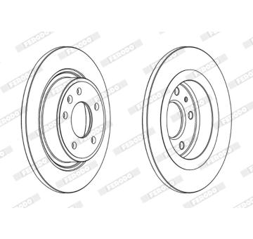 Brzdový kotouč FERODO DDF1871C
