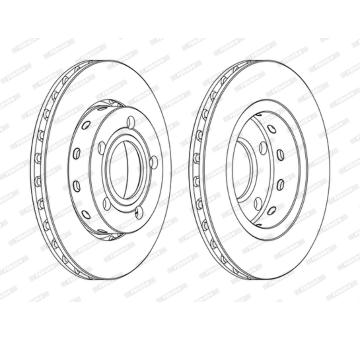 Brzdový kotouč FERODO DDF1887C